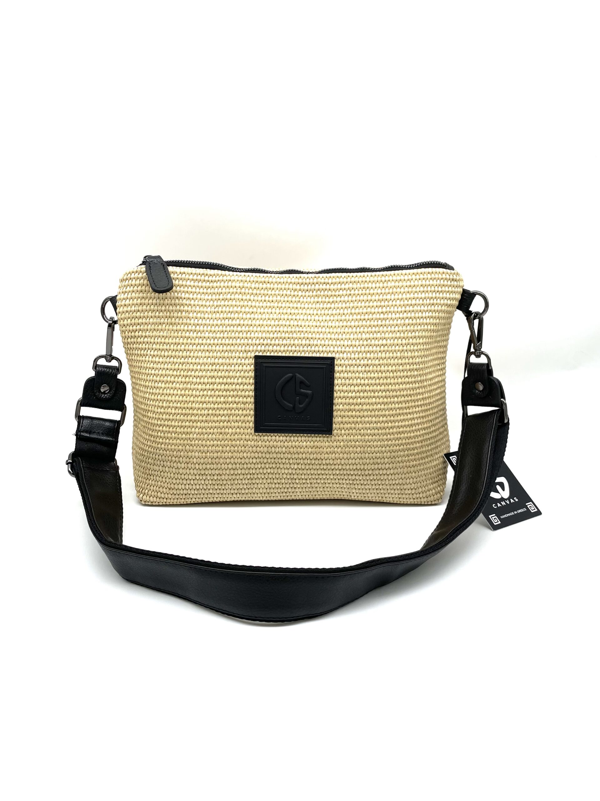 Τσάντα Ώμου/ Χιαστί CANVASTHEBAGS Ariadne Raffia